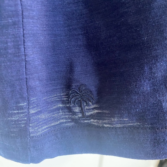 Lilly Pulitzer Boat Neck Navy Blue Dress Half‎ Sleeve Pima Cotton Size Medium - Picture 9 of 10